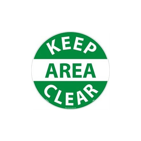 Nmc WALK ON FLOOR SIGN, 17 DIA, WFSM3 WFSM3